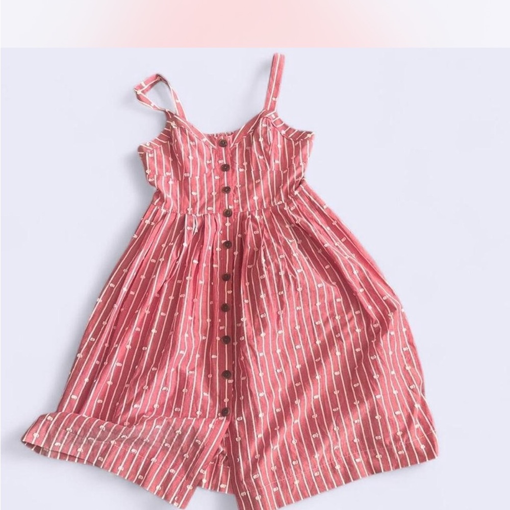 Maeve Pink Striped Backless Dress